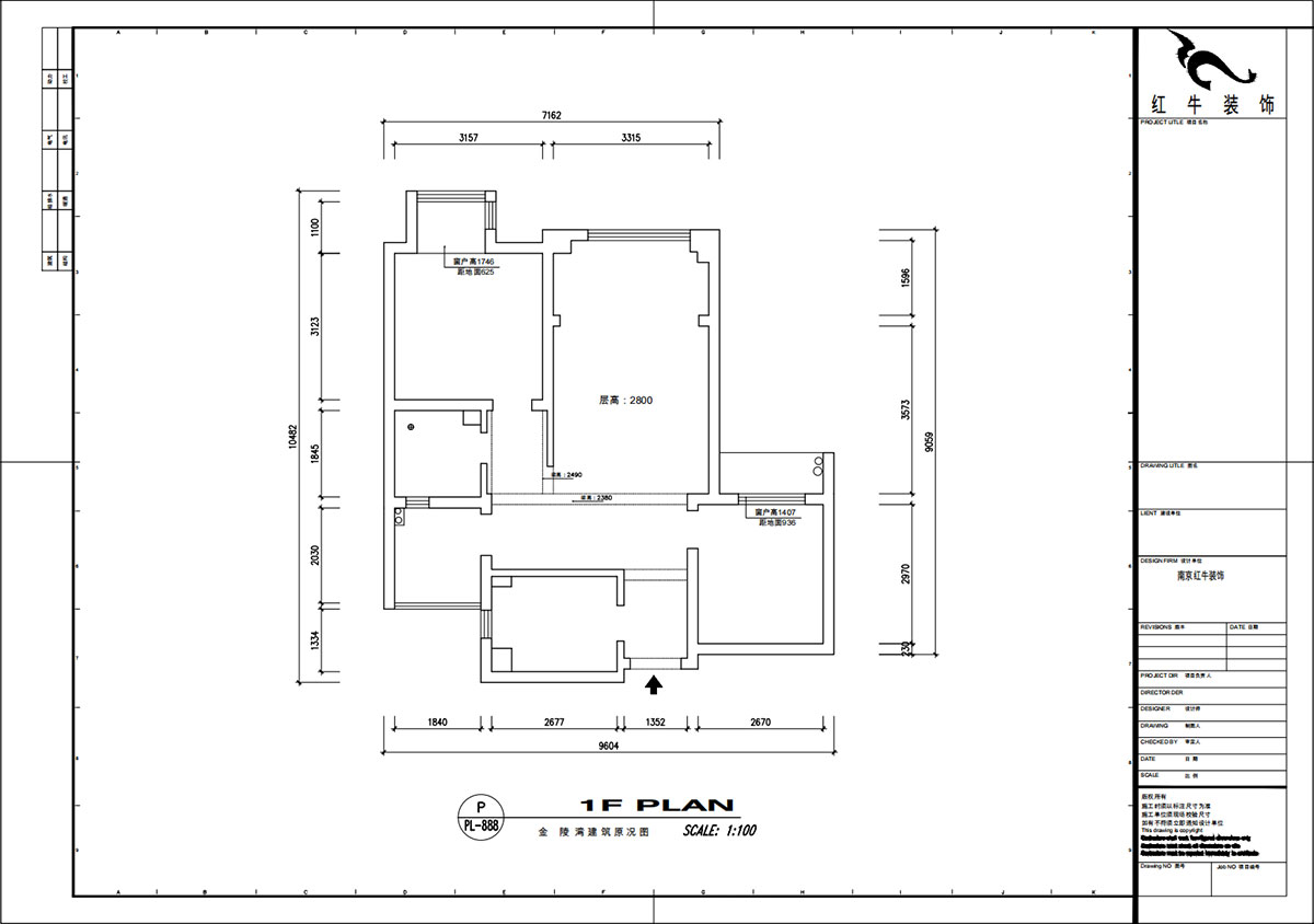 魏明花｜金陵湾6幢2-503-89㎡-现代简约风格｜3室2厅1卫｜二手房装修｜定制家｜全包12万｜00_01建筑原况图